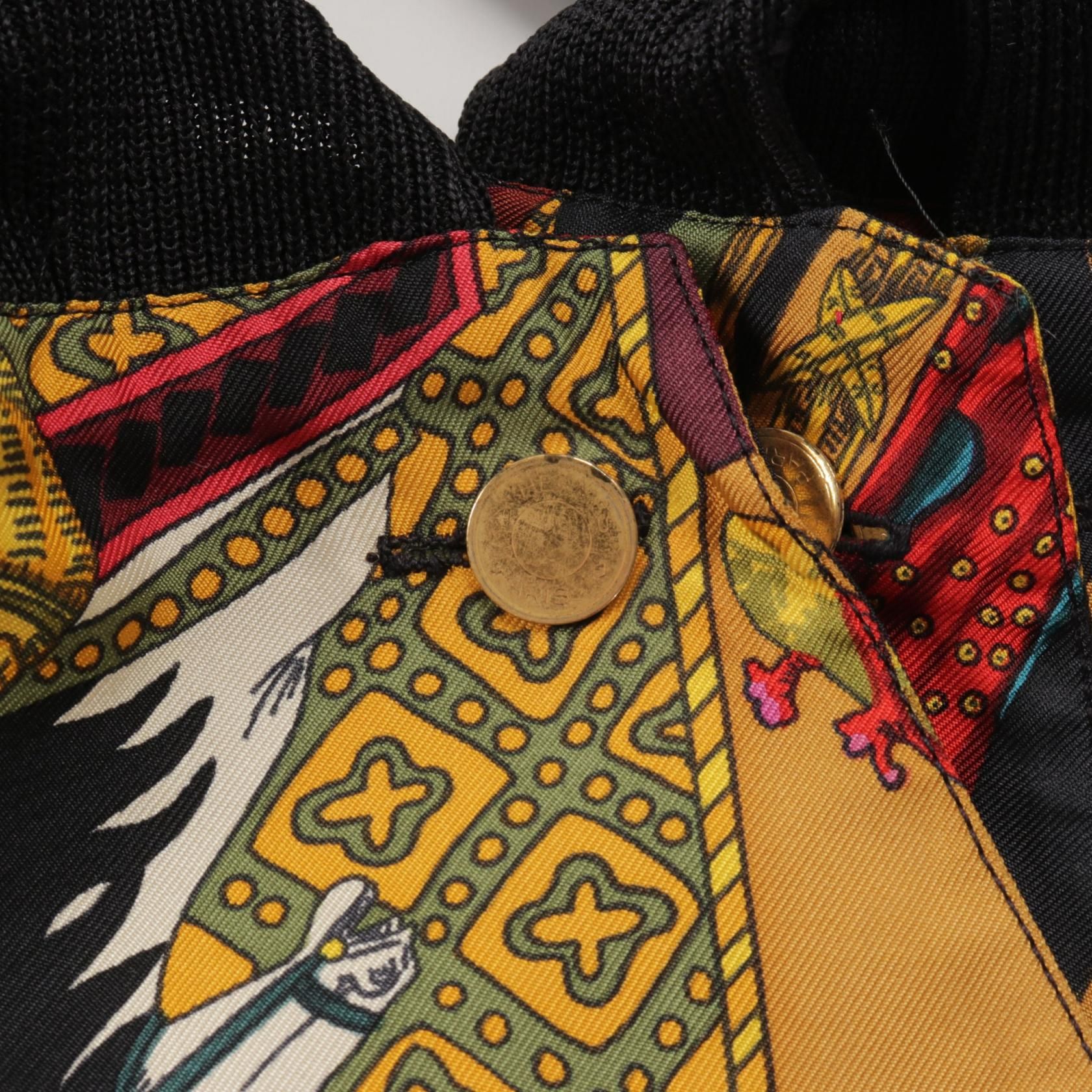 Hermes Tarot Print Blouse Silk 