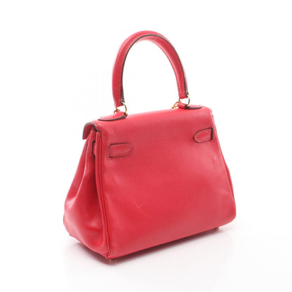 Hermes Mini Kelly Crossbody Hand Bag D Gulliver Leather Red Ghw