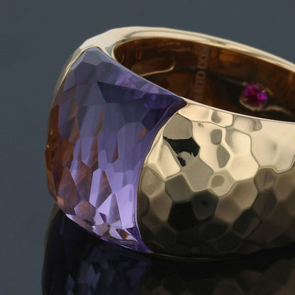 Roberto Coin amethyst and gold ring