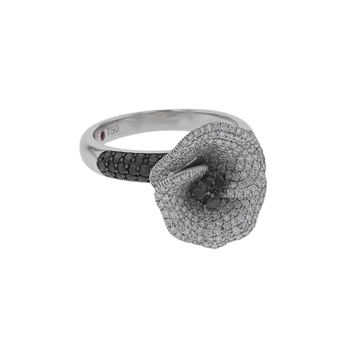 roberto coin diamonds and gold ring