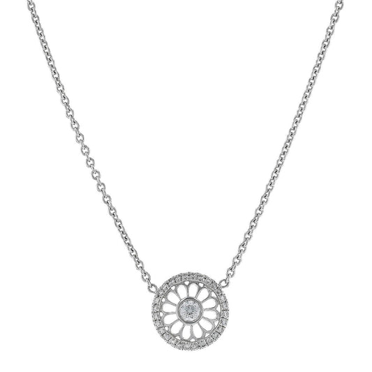 Roberto Coin Rosette diamonds and gold necklace