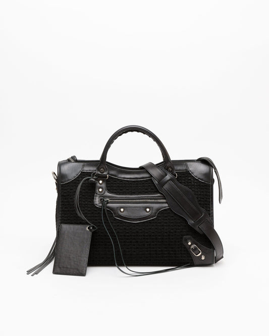 Balenciaga Mesh Classic City Motocross Bag