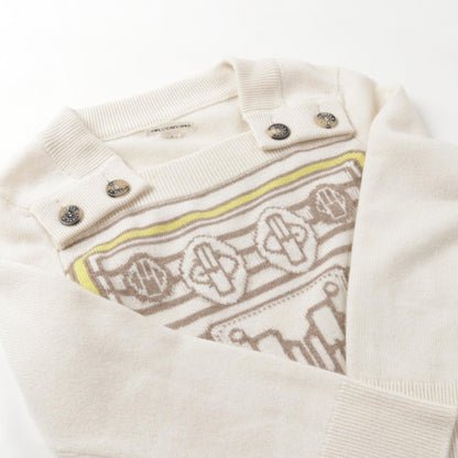 Hermes Bouclerie Moderne Dress 96-7700 Cashmere Beige 36