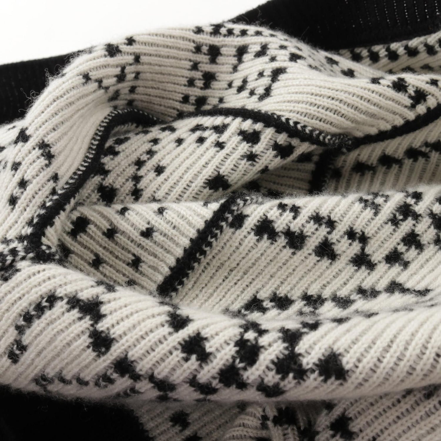 Hermes Brides De Gala Cardigan White Black White Cashmere Cotton 3e 2711d 8