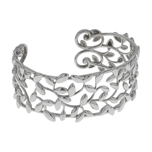 Tiffany & Co. Olive Leaf silver bracelet.