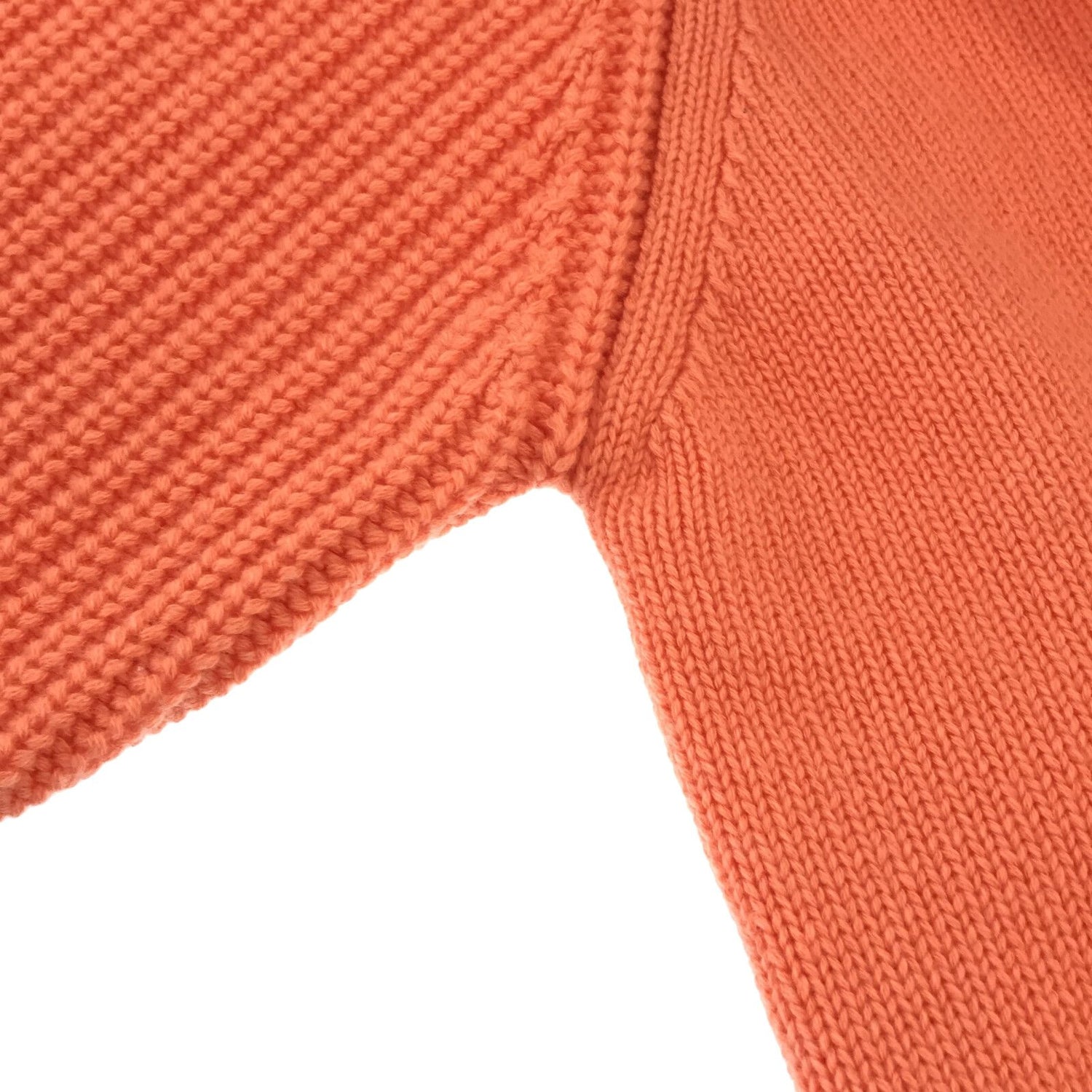 Hermes Jacket Knitwear Cardigan Cashmere Cotton Orange  34