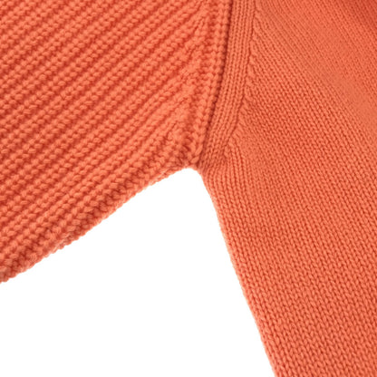 Hermes Jacket Knitwear Cardigan Cashmere Cotton Orange  34