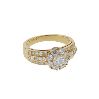 Van Cleef & Arpels Fleurette diamonds and gold ring