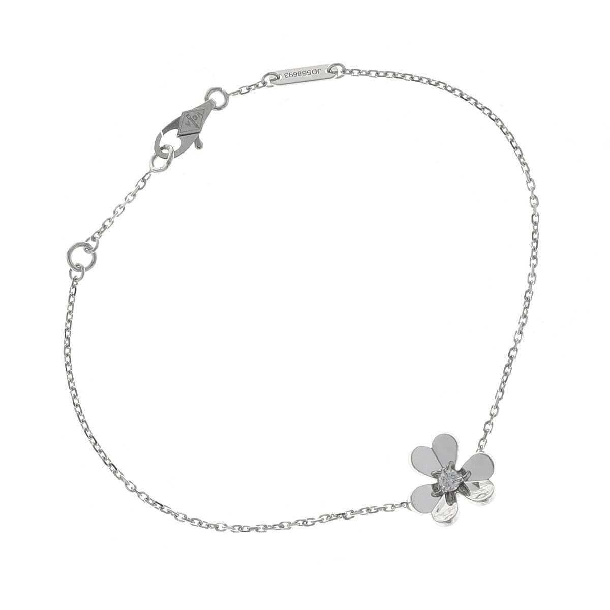 van cleef & arpels frivole diamond and gold bracelet