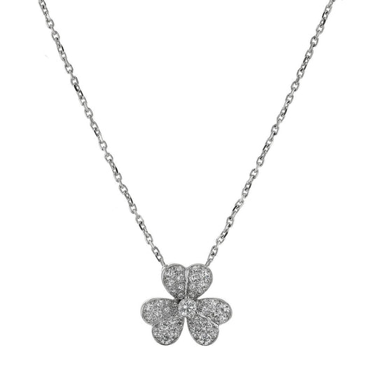 Van Cleef & Arpels Frivole diamonds and gold necklace