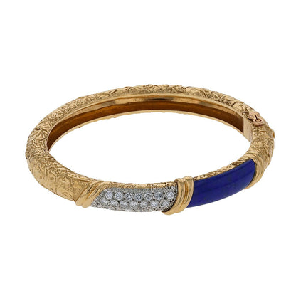 Van Cleef & Arpels lapis lazuli, diamonds, gold and platinum bracelet and ring