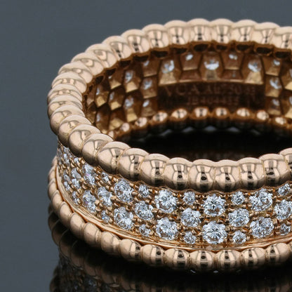 Van Cleef & Arpels PerlŽe diamonds and gold ring
