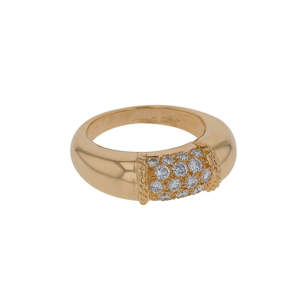 van cleef & arpels philippine gold and diamonds ring