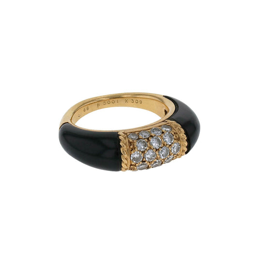 Van Cleef & Arpels Philippine gold, onyx and diamonds ring