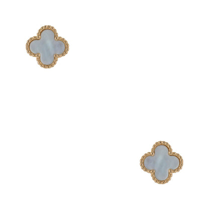 Van Cleef & Arpels Sweet Alhambra mother-of-pearl and gold earrings
