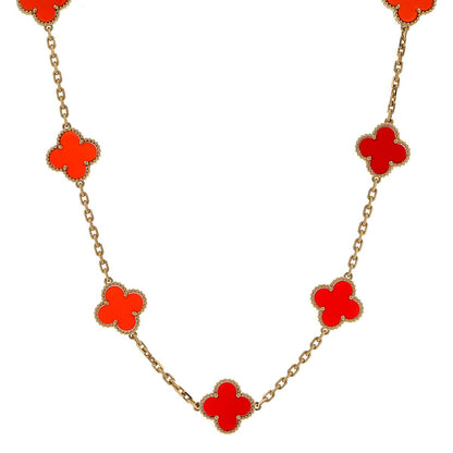 Van Cleef & Arpels Vintage Alhambra carnelian and gold bracelet
