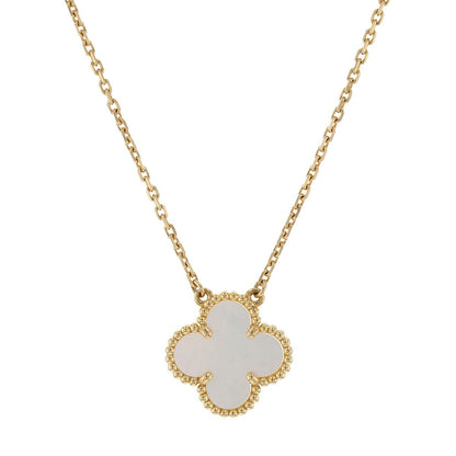 Van Cleef & Arpels Vintage Alhambra mother-of-pearl and gold necklace