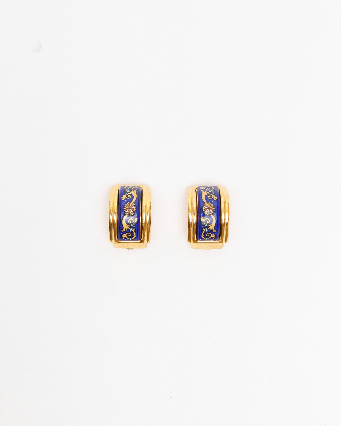 Herm�s Eenamel Clip-on Earrings