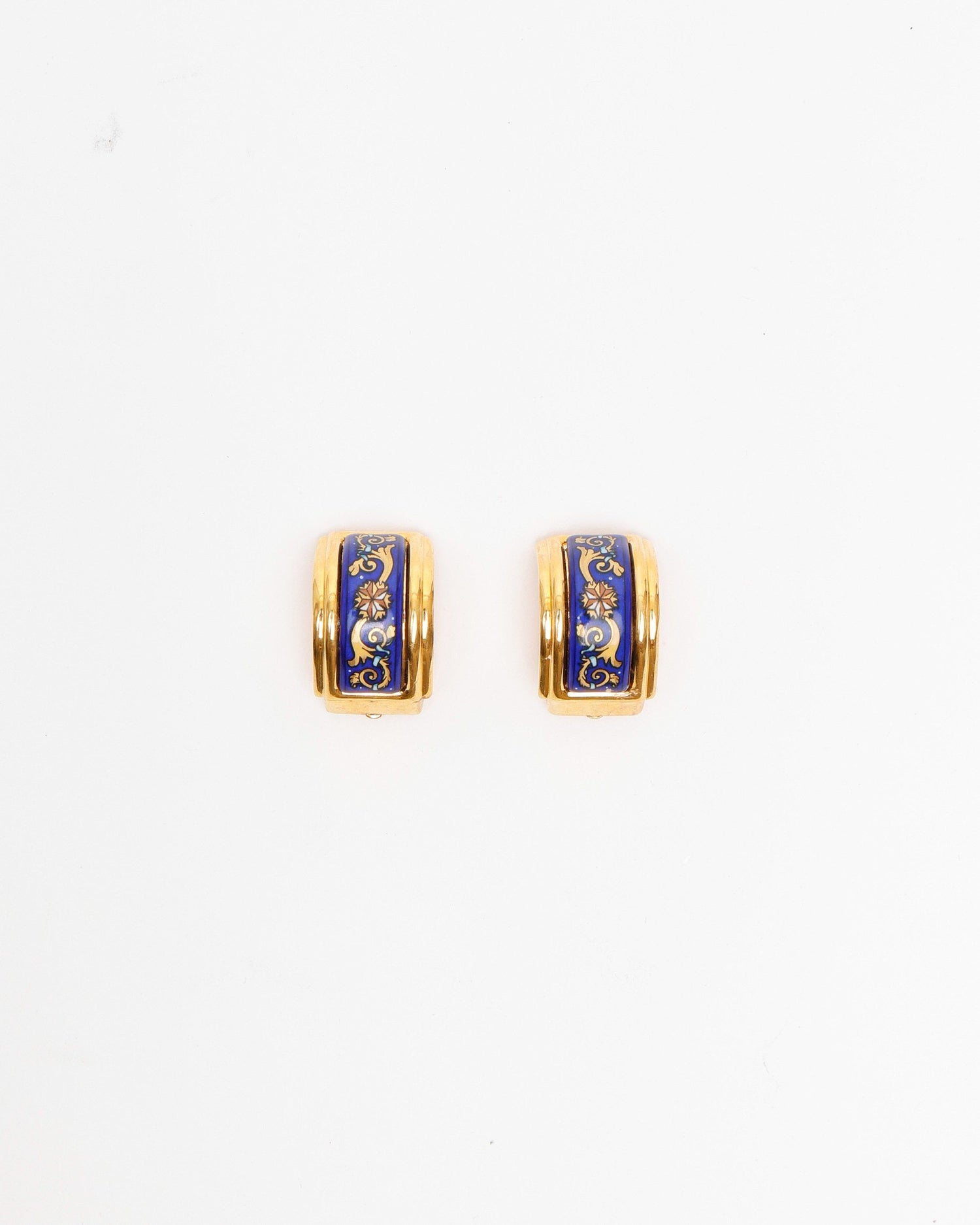Herm�s Eenamel Clip-on Earrings