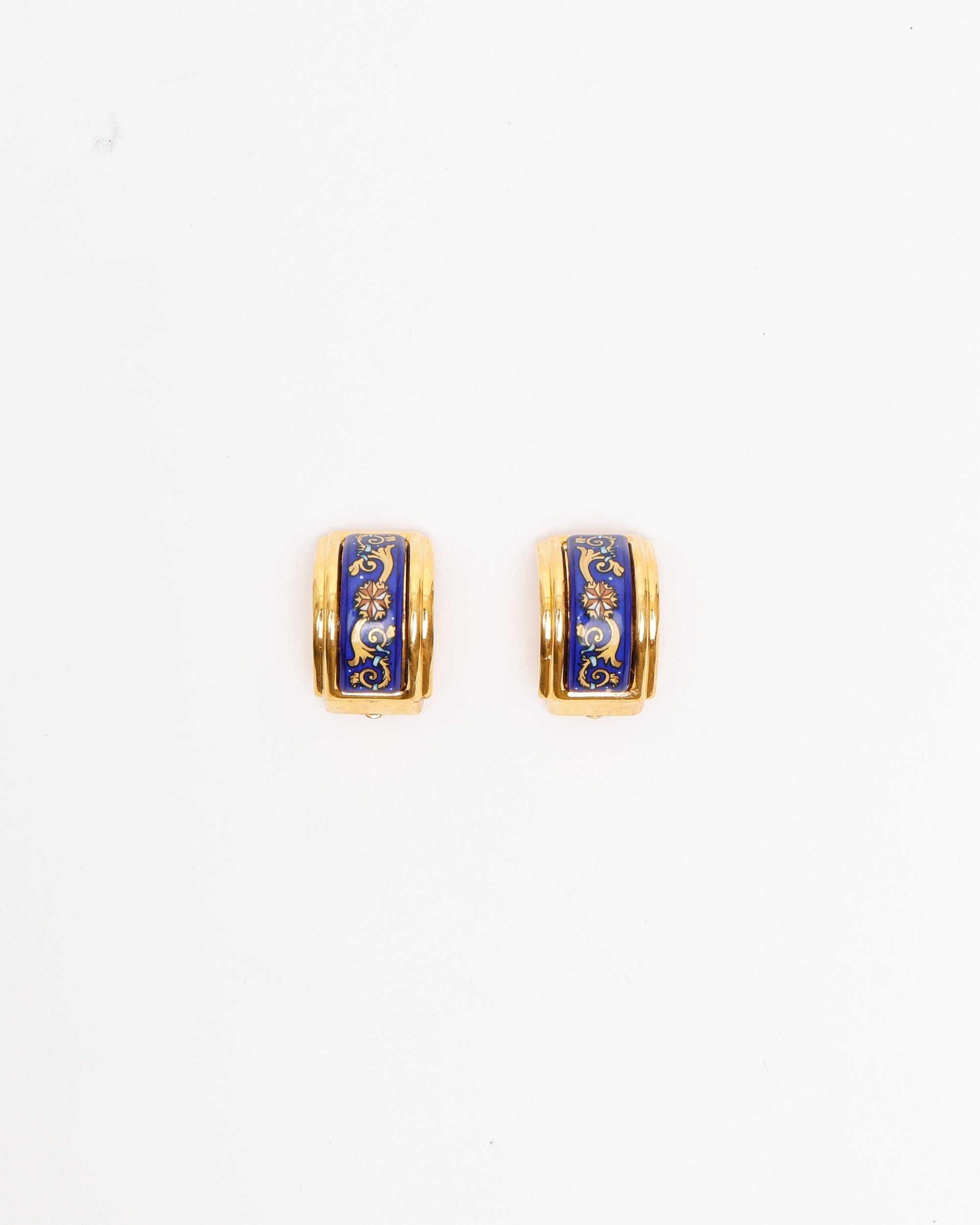 Herm�s Eenamel Clip-on Earrings