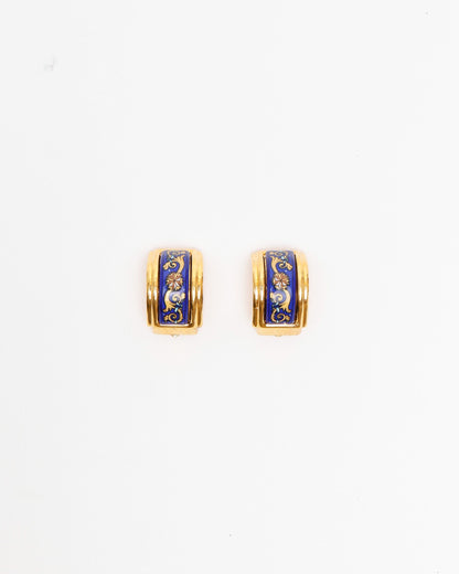 Herm�s Eenamel Clip-on Earrings