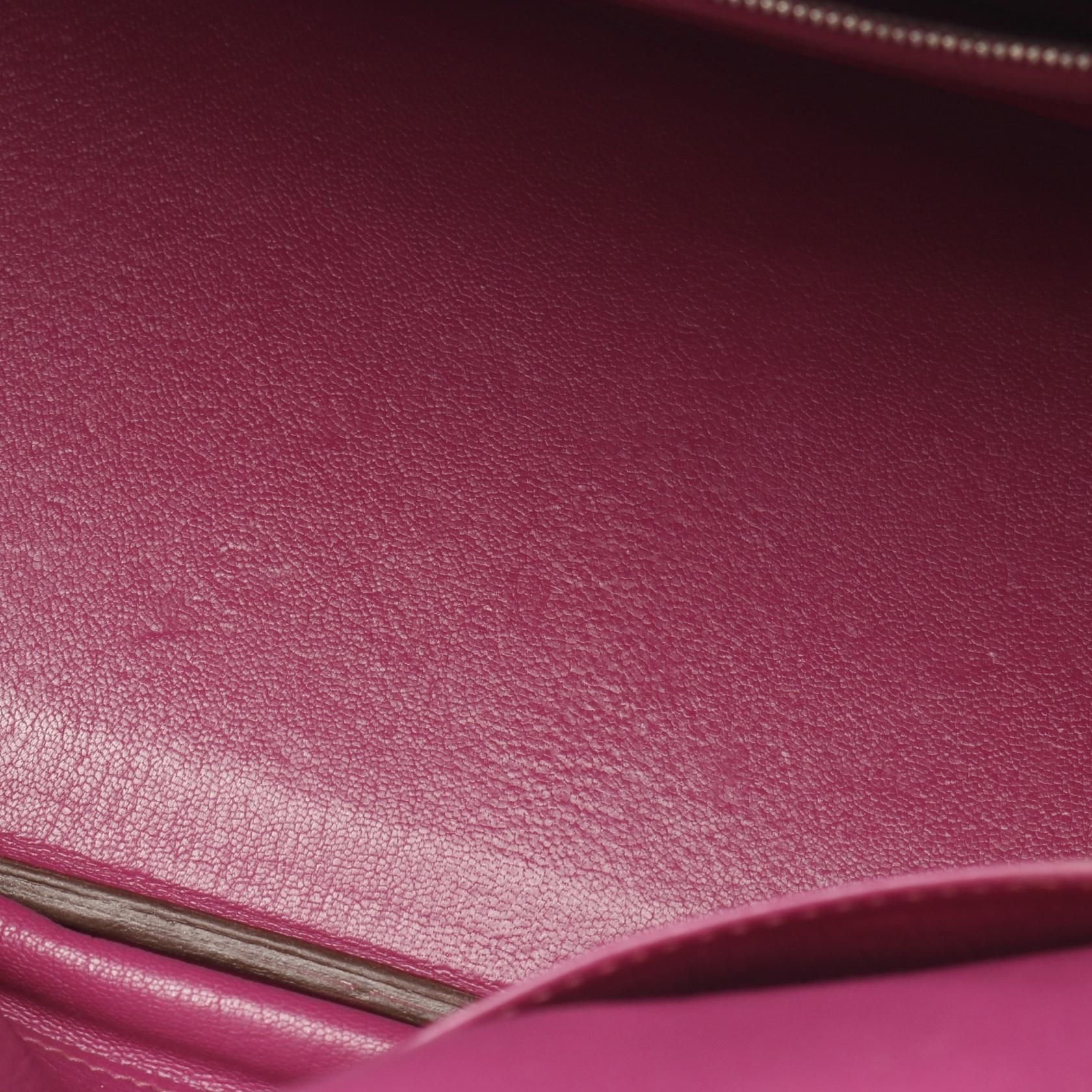Hermes Birkin 30 Handbag Tosca Pink Leather Taurillon Clemence