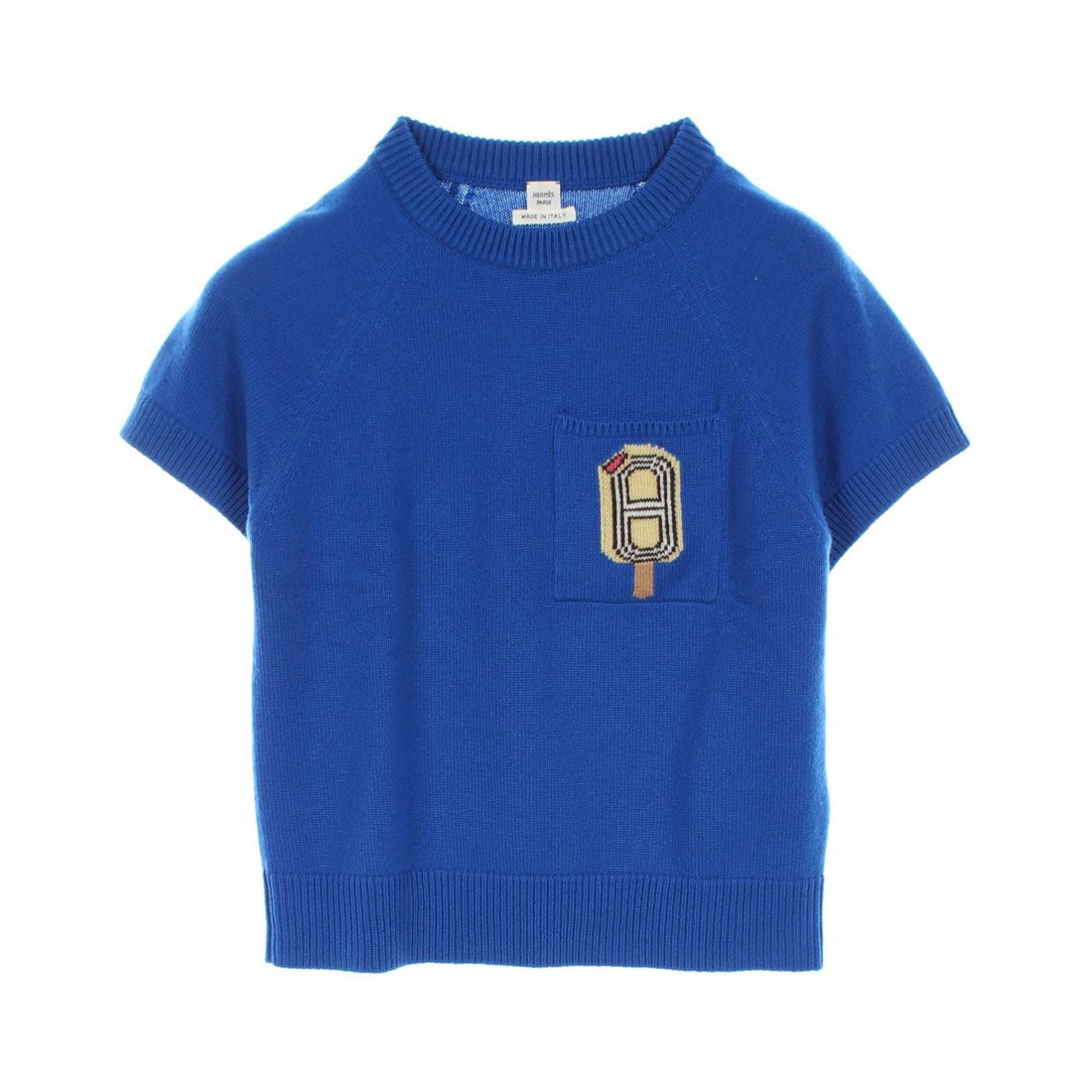 Hermes Funny Ice Cream Knit Blue Cashmere 4e 2626db