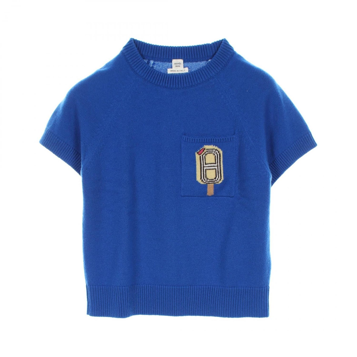 Hermes Funny Ice Cream Knit Blue Cashmere 4e 2626db