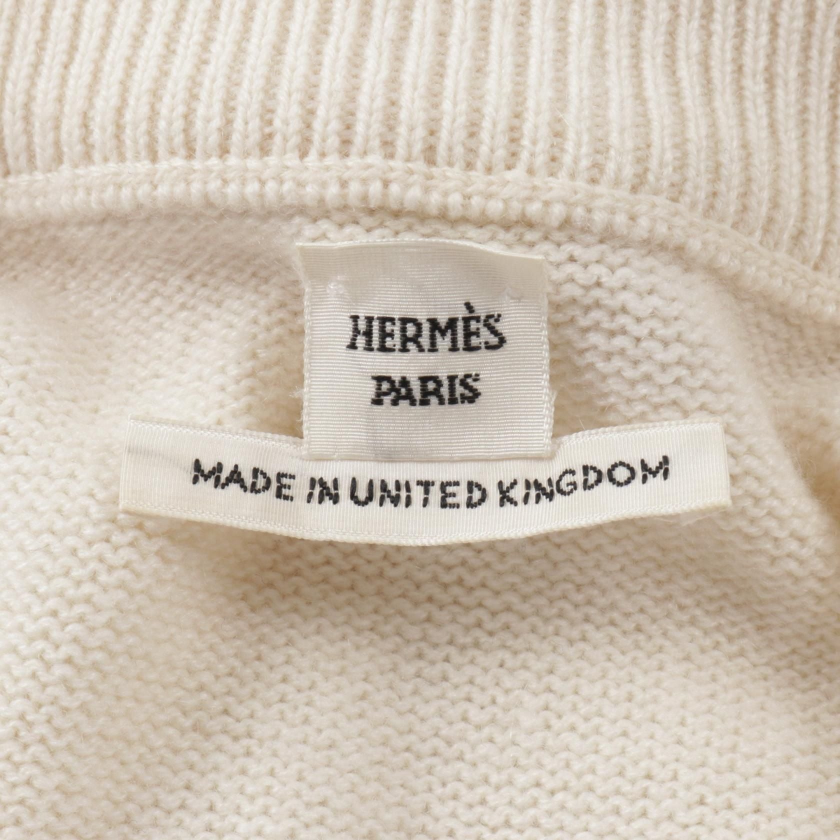 Hermes Bouclerie Moderne Dress 96-7700 Cashmere Beige 36