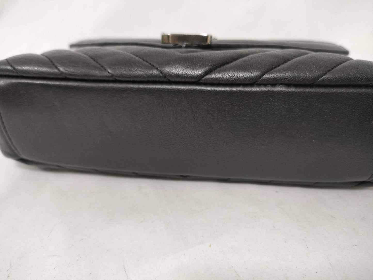 yves saint laurent medium college bag, sheepskin matelasse