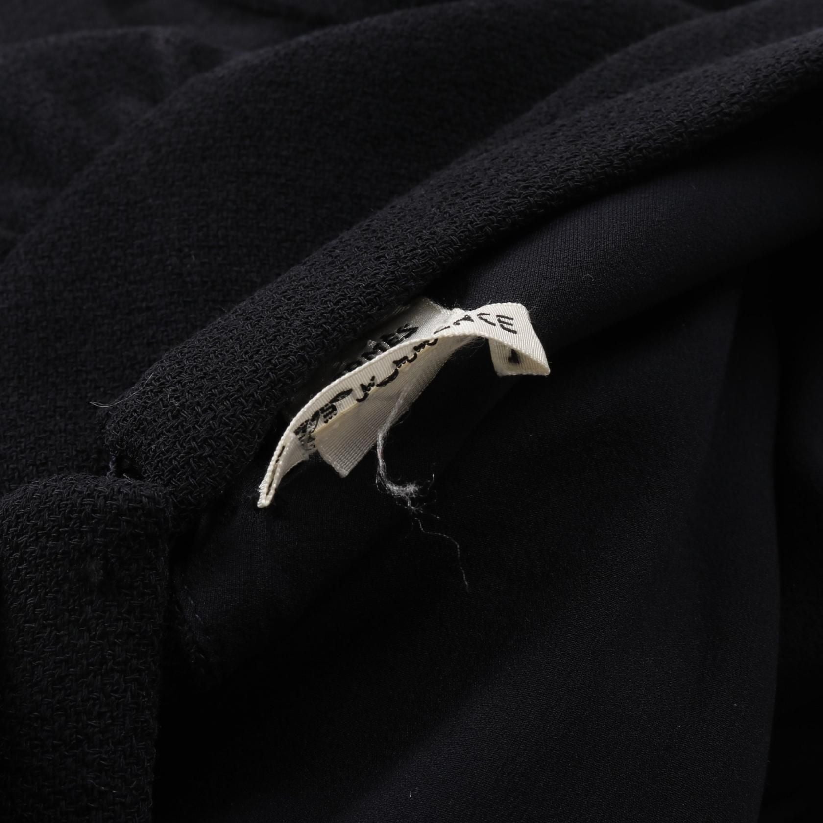 Hermes Dress Wool Black 38