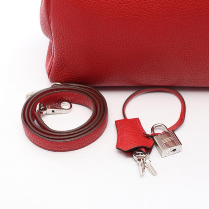 Hermes Kelly 32 Handbag Vermillon Red Leather Taurillon Clemence