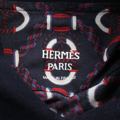 Hermes Kanoe Dress White Navy Red White Cotton 3e 4512db