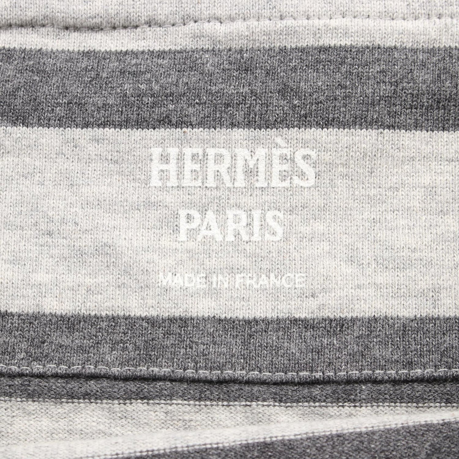 Hermes T-shirt Tops Half Sleeve Cotton Gray 36