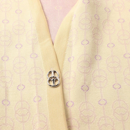 Hermes Culiquetis Cardigan 2e 2103d 4 Silk Nylon Yellow Purple 