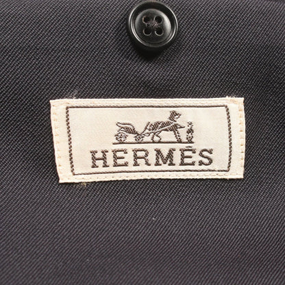 Hermes Tailored Jacket Navy Wool G 19632z 32-5259